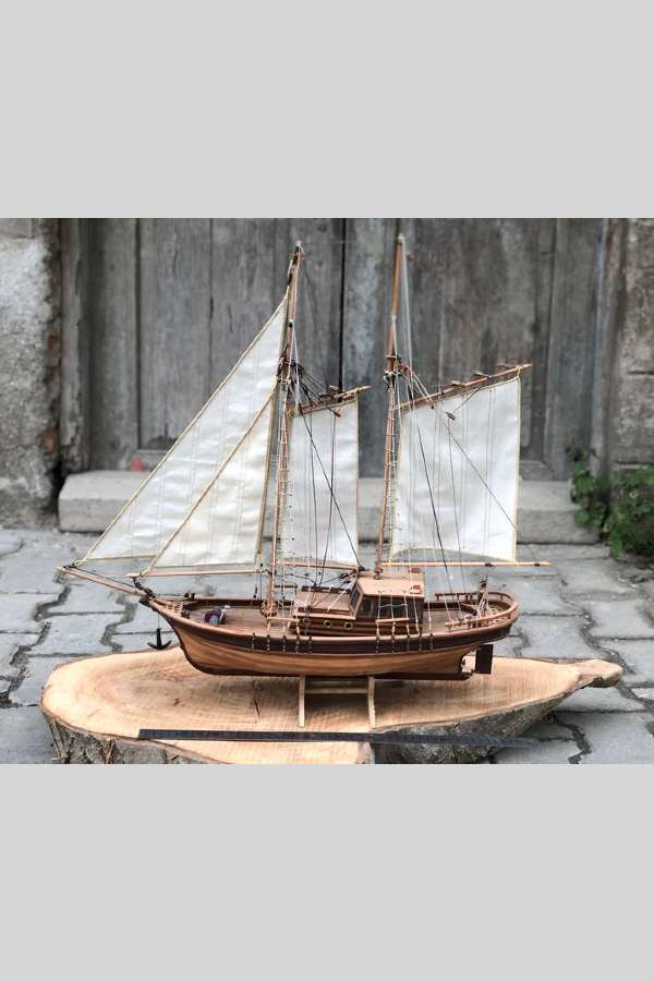Yelkenli Gulet Model Gemi Maketi