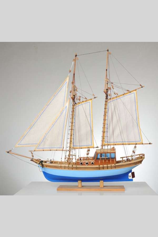 Yelkenli Bodrum Gulet Model Gemi Maketi